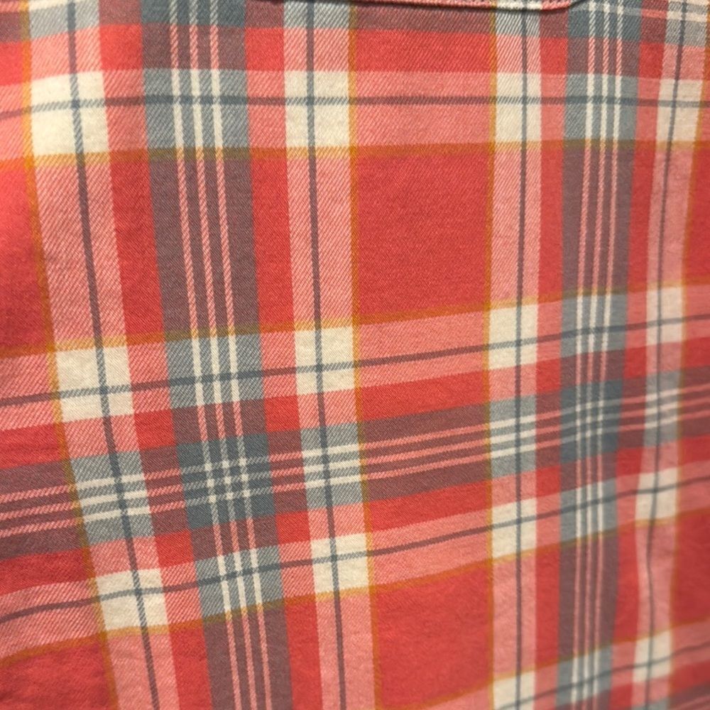 Red Plaid Button-Up Shirt - Picture 6 of 8